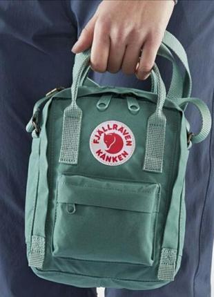 Сумка женская из ткани fjallraven kanken sling8 фото