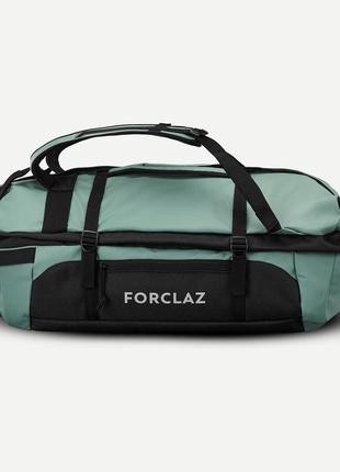 Спортивна дорожня сумка/рюкзак для трекінгу forclaz 30-40л 50 x 31 x 20см бірюзовий1 фото