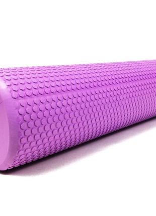 Массажный ролик easyfit foam roller 45 см фиолетовый1 фото