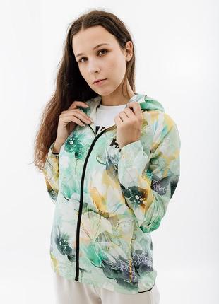 Женская куртка helly hansen w roam print wind jacket разноцветный l (7d63208-406 l)2 фото