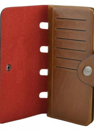 Мужское портмоне baellerry genuine leather cok10. цвет: коричневый2 фото