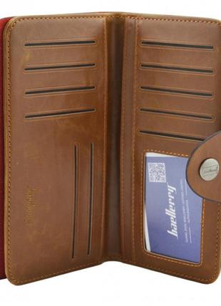 Мужское портмоне baellerry genuine leather cok10. цвет: коричневый6 фото