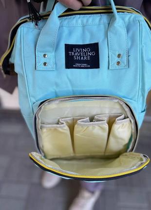 Мультифункціональна сумка-рюкзак для мам 20л (42х21х27 см) / батьківський рюкзак з термо відділенням