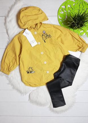 Куртка ветровка zara и кожаные лосины hm новые