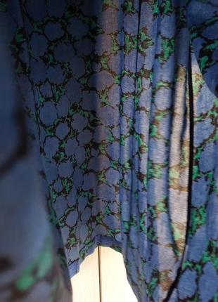 Винтажное платье миди с отложным воротником, волошкового цвета(14-16 размер)10 фото