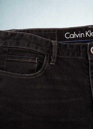 Мужские черные джинсы calvin klein distressed slim4 фото