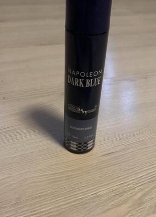Дезодорант для чоловіків sterling parfums napoleon dark blue 75 мл