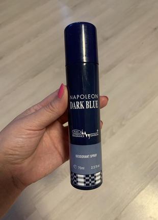 Дезодорант для чоловіків sterling parfums napoleon dark blue 75 мл4 фото