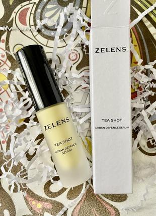 Захисна сироватка для обличчя zelens tea shot urban defence serum, 10мл