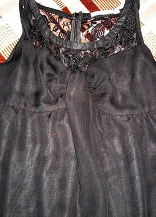 Bечернее шифоновое платье с кружевом8 фото