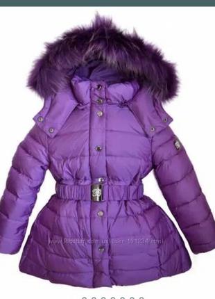 Курточка-плащ с натуральным мехом borelli, mayoral разм. 12 (152 см)