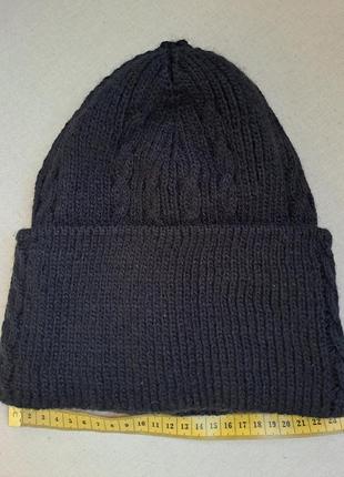 Тепла зимова  шапка на флісі.5 фото