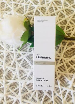 The ordinary mandelic acid 10% + ha легкий пилинг с миндальной кислотой 30мл2 фото