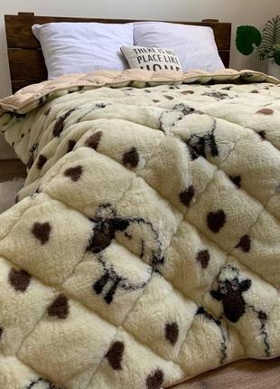 Тепла ковдра на зиму,овеча вовна