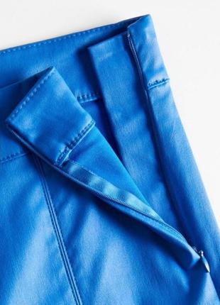 Матовые кожаные брюки с восковым напылением7 фото