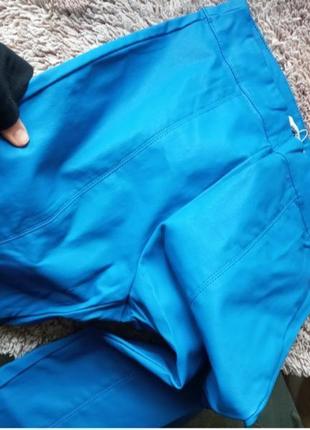 Матовые кожаные брюки с восковым напылением6 фото
