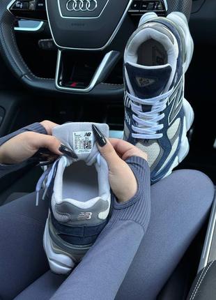 Женские кроссовки new balance 9060 navy white 36-37-38-39-40-416 фото