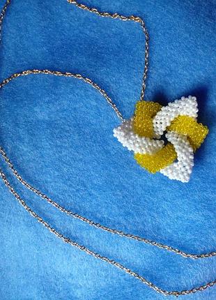 Кулон на цепочке лилия подвеска hand made