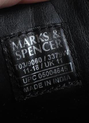 Шкіряні чоловічі туфлі marks&spencer оригінал, розмір 4610 фото