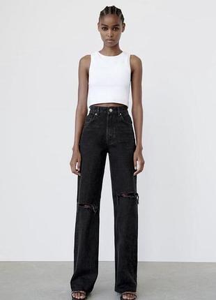 Джинси wide leg stradivarius