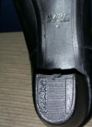 Чорні шкіряні туфлі marc art of walking  (німеччина)розмір  40(26,5 см )7 фото