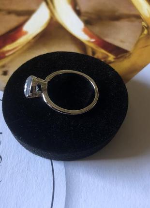 Перстень з прозорим камінчиком4 фото