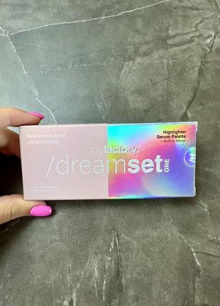 Хайлайтер-сыворотка (гиалуроновая кислота + ниацинамид) toyfactory dreamset one highlighter palette1 фото