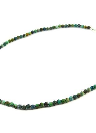 Ожерелье бирюза грань изысканное ожерелье из натурального камня украшения из бирюзы