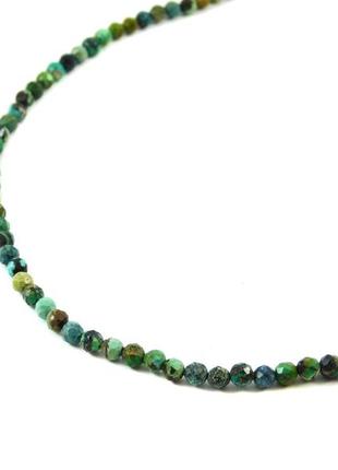 Ожерелье бирюза грань изысканное ожерелье из натурального камня украшения из бирюзы2 фото