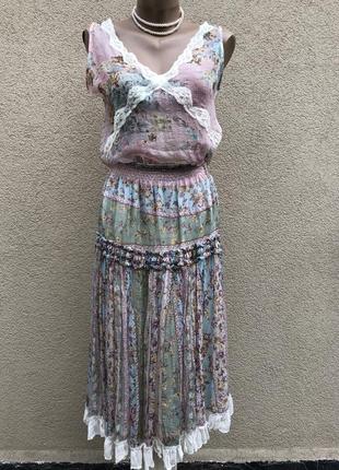 Винтаж,шелк костюм(юбка-блуза),adele fado,италия,люкс бренд