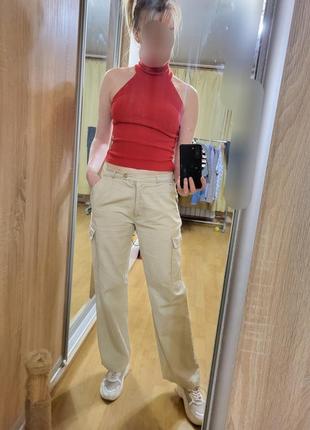 Штаны спортивки карго брюки с карманами в стиле 90-х3 фото