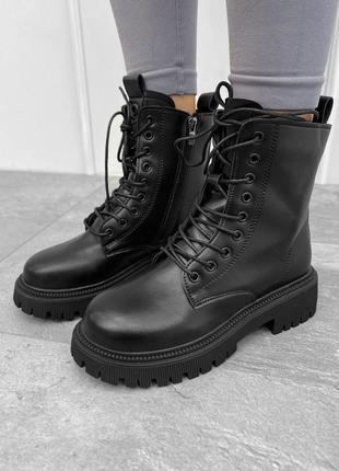 Ботинки женские leather 🖤✨️