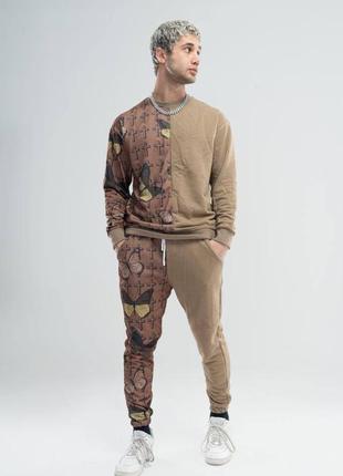 Мужской спортивный костюм: спортивные штаны + свитшот