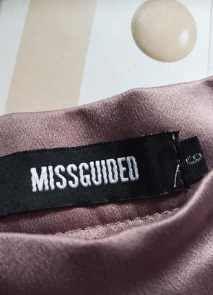 Женская атласная юбка плиссированная  missguided3 фото