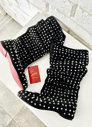 Черевики замша 💯 ботльоны сапоги