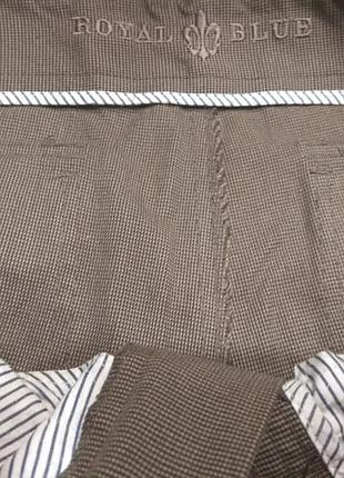 Royal blue мужские плотные брюки люкс качества р,50