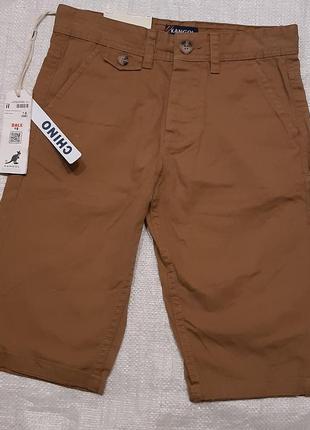 Фирменные шорты kangol chino shorts junior boys на 7-8лет