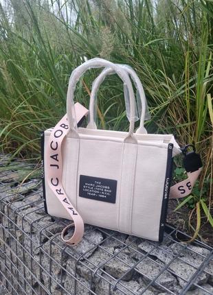 👜 женская сумочка marc jacobs tote bag beige7 фото