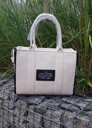 👜 женская сумочка marc jacobs tote bag beige8 фото