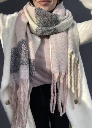 Базовый зимний и объемный шарф / дреды