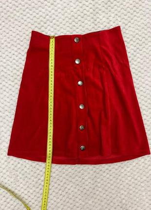 Короткая красная юбка3 фото