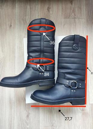 Стеганые кожаные ботинки chanel