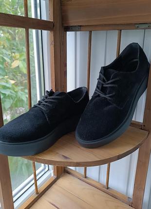 Замшевые туфли лоферы на шнуровке tomprie3 фото