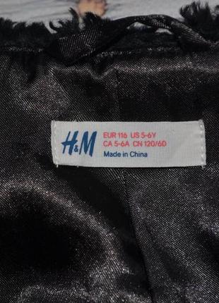 5 - 6 лет 110 - 116 см h&m обалденно модная фирменная красивая жилетка болеро меховушка7 фото