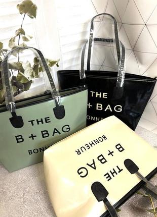 Велика сумка шоппер the tote bag shoper лак, лакована екошкіра