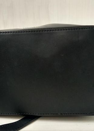 Кожаная сумочка через плече на затяжках made in italy5 фото