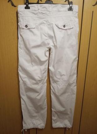 Штаны белые летние брюки бриджи, l, 100% каттон,3 фото