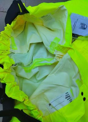 3xl дощові яскраві сигнальні штани робочі непромокальні світловідбивні дощовик батал6 фото