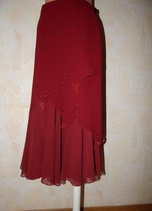 Длинная юбка с стразами6 фото
