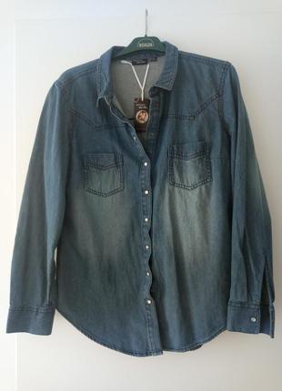 Рубашка джинсовая heidi klum, р.422 фото